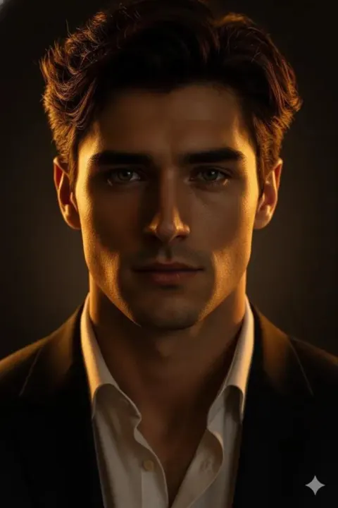 Cinematic Gentleman: Golden Light Portrait