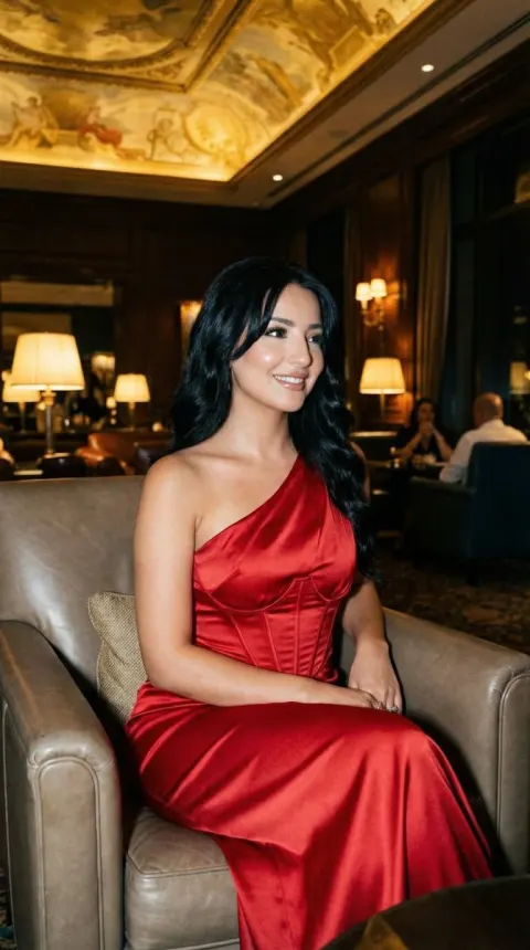 Crimson Satin Midnight Glamour