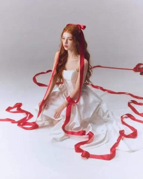 Ethereal Ribbon Portrait Dream