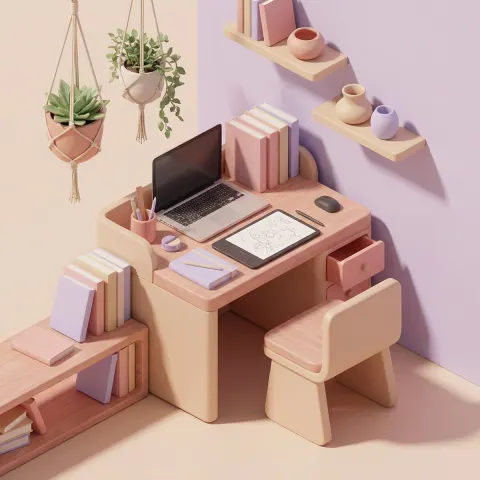 Weightless Home Office Dream