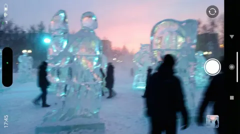 Dusk Ice Sculpture Documentary Snapshots