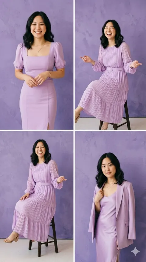 Lilac Fashion Lookbook Showcase