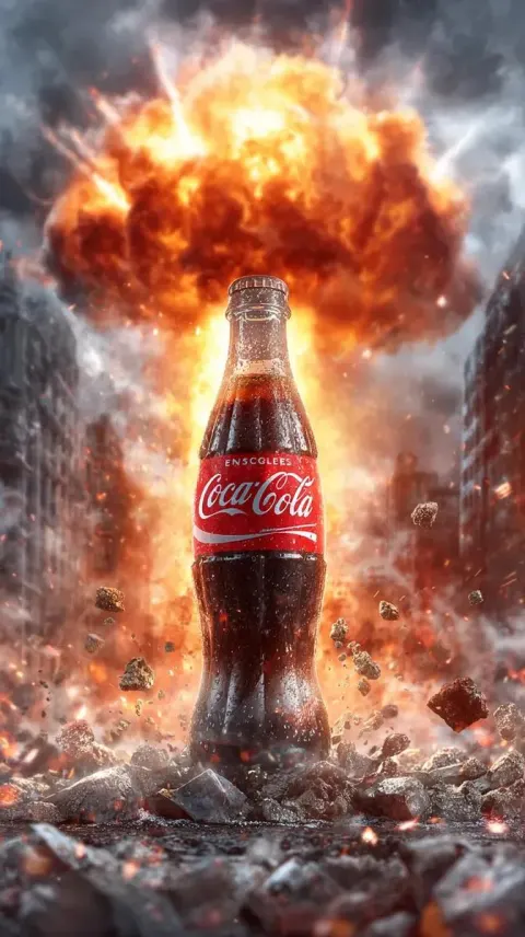 Cola Explosion Action Poster