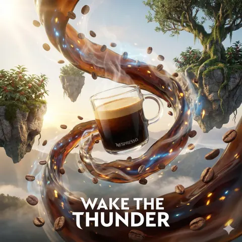 Magical 3D Ad Poster Render