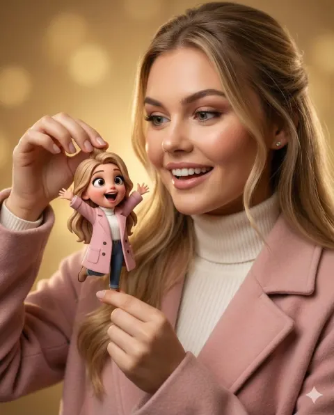 Tiny Pixar Girl in Hand