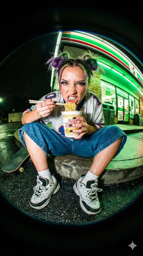 Neon Street Rebel Fisheye