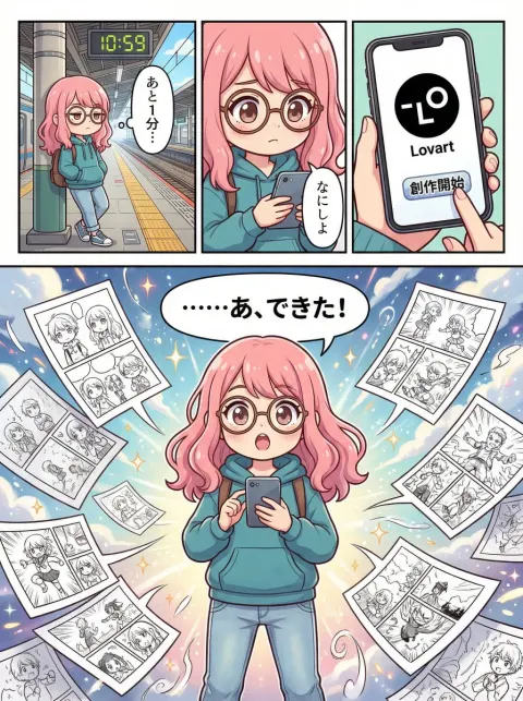 Train Wait Comic Spark