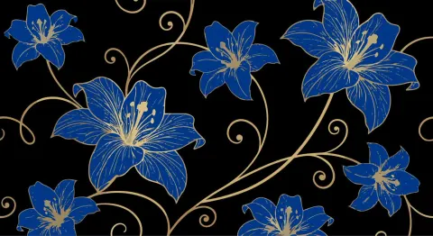 Golden Floral Luxury Pattern