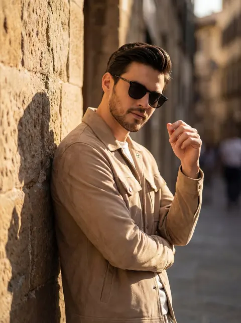 Stylish Man Editorial Street Portrait