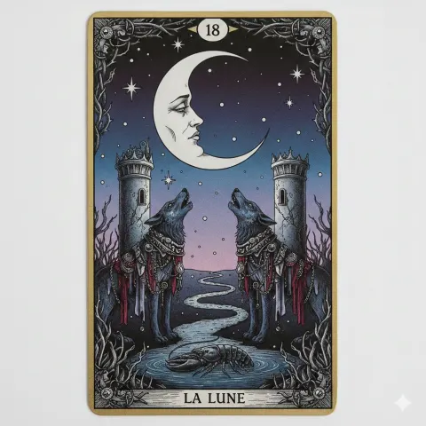 Mysterious Tarot Moon Design
