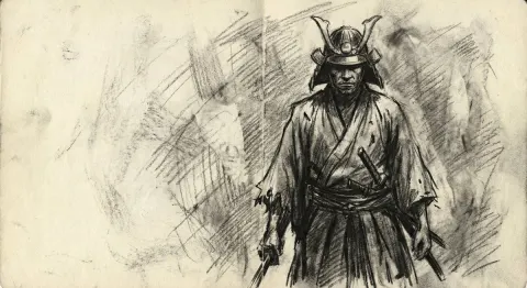 Bold Charcoal Sketch Art