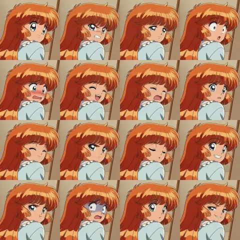 Heroine Expression Grid Showcase
