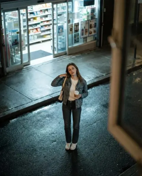 Night Street Fashion From Above