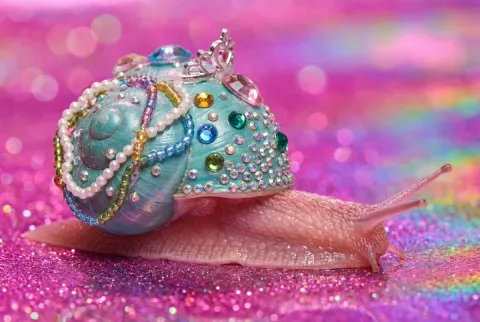Jeweled Snail Macro Fantasy