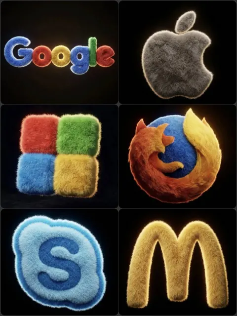 3D Plush Brand Logo