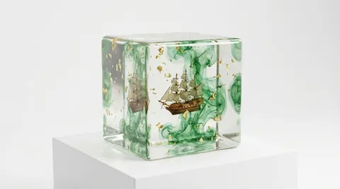 Epoxy Resin Art Cube Prompt