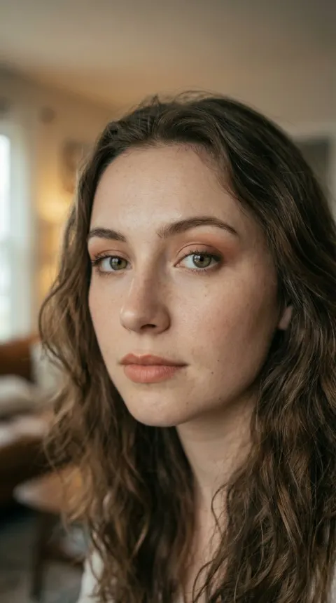 Hyper-Realistic Young Woman Portrait