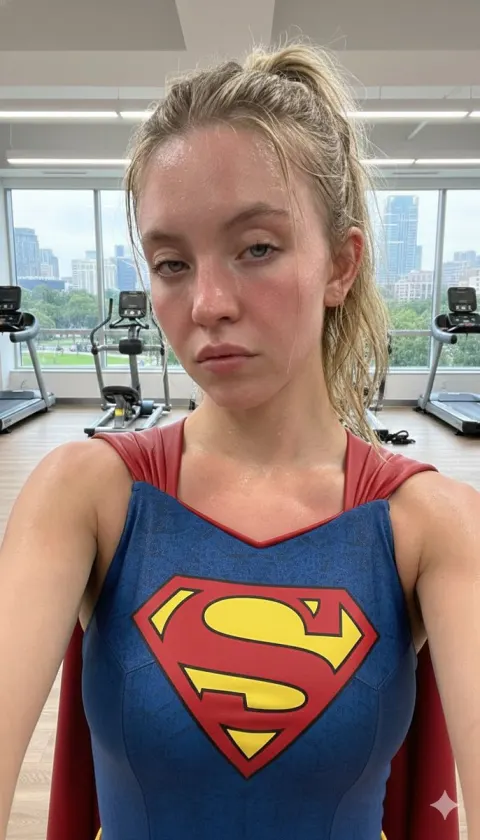 Superhero Girl Gym Portrait