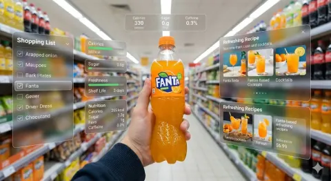 Futuristic AR Supermarket Shopping