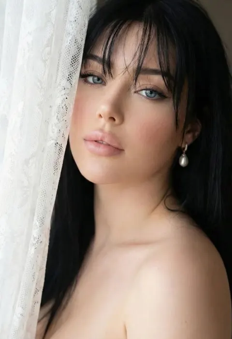 Hypnotic Blue Eyes Portrait