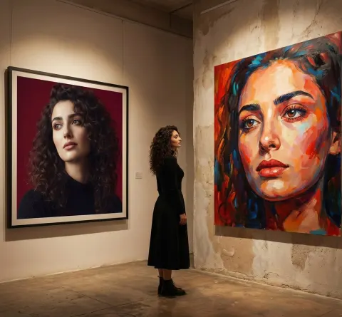 Artistic Duality in Gallery