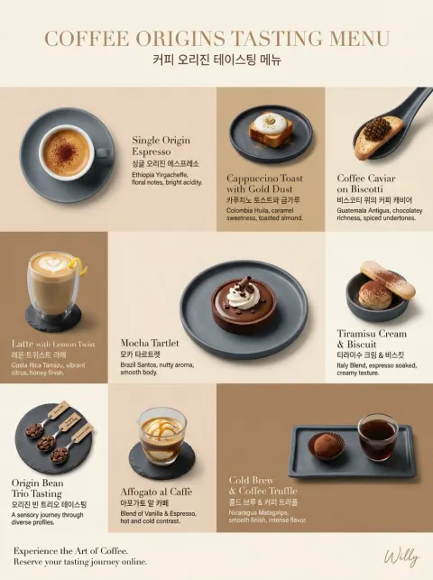 Luxury Coffee Tasting Menu