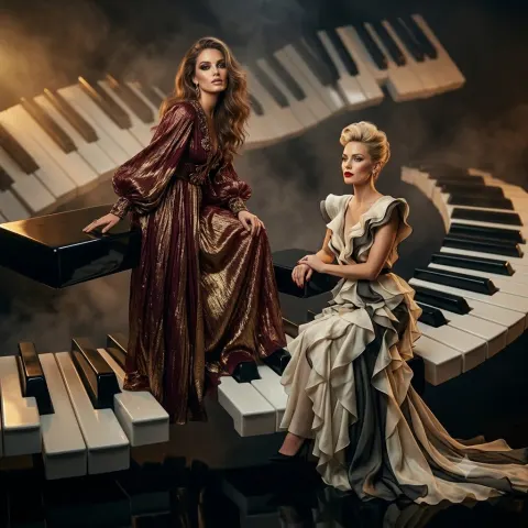 Fashion Dreams on Piano Keys