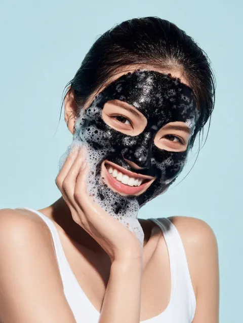 Black Foaming Mask Skincare Ad