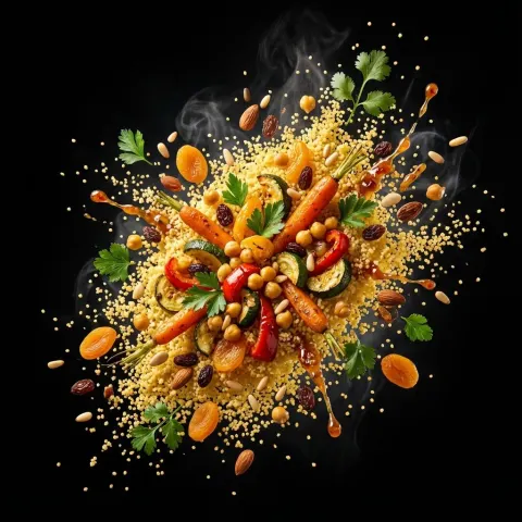 Luxury Food Explosion Poster