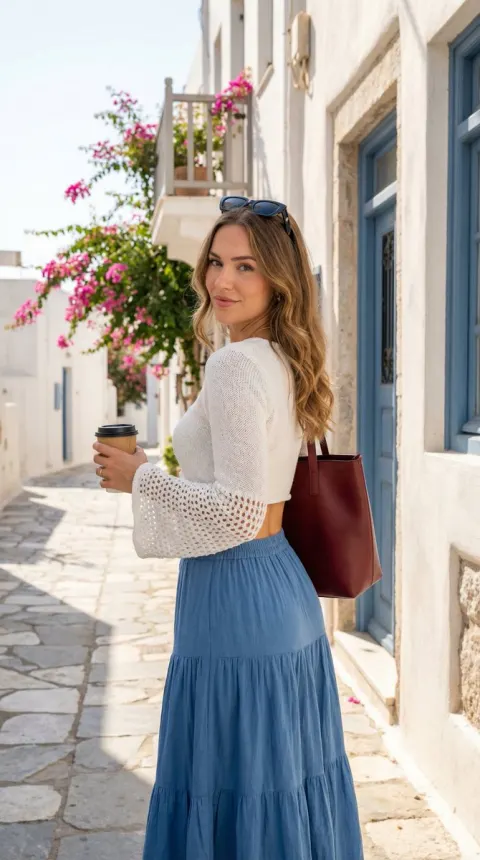 Mediterranean Summer Fashion Portrait