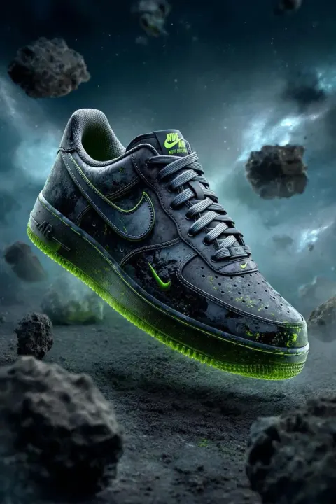 Cosmic Granite Sneakers Floating