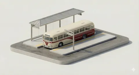 Minimalist Isometric Station 3D Model