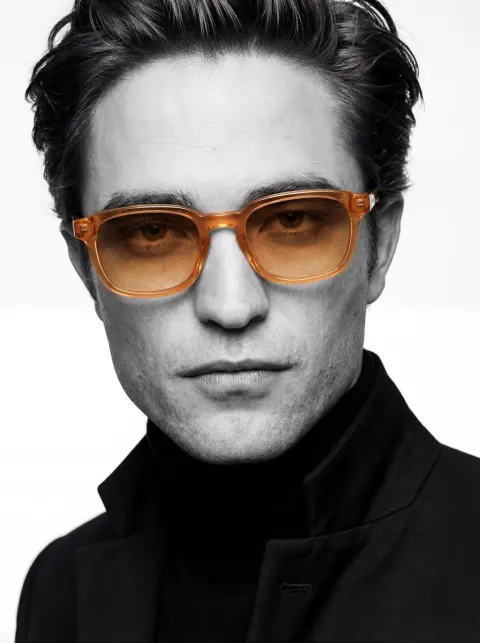 Amber Glasses Monochrome Gentleman