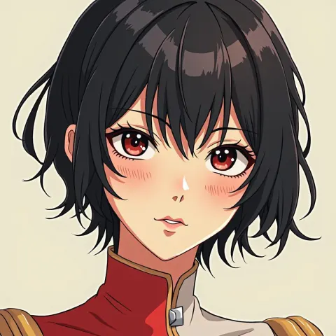 Stylized Shinkai Inspired Portrait in Flat Color