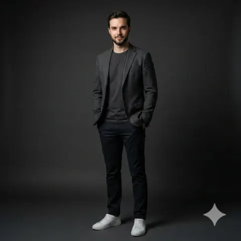 Stylish Male Studio Portrait