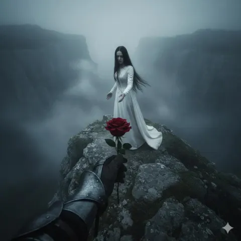 Misty Cliff Rose Encounter