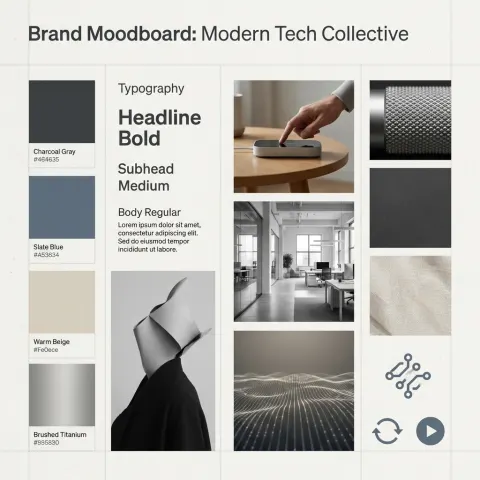 Tech Brand Mood Board