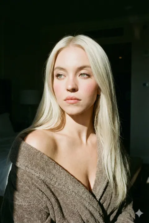 Morning Light Bathrobe Portrait