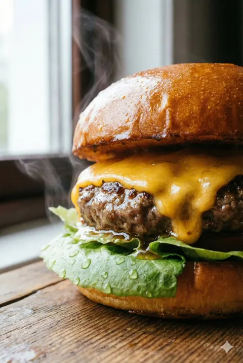 Cheese Drip Burger Macro