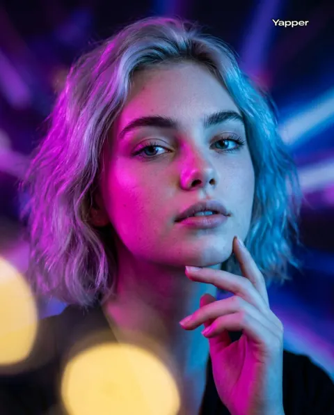 Neon Cinematic Portrait