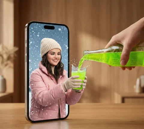 Winter Portal in Smartphone