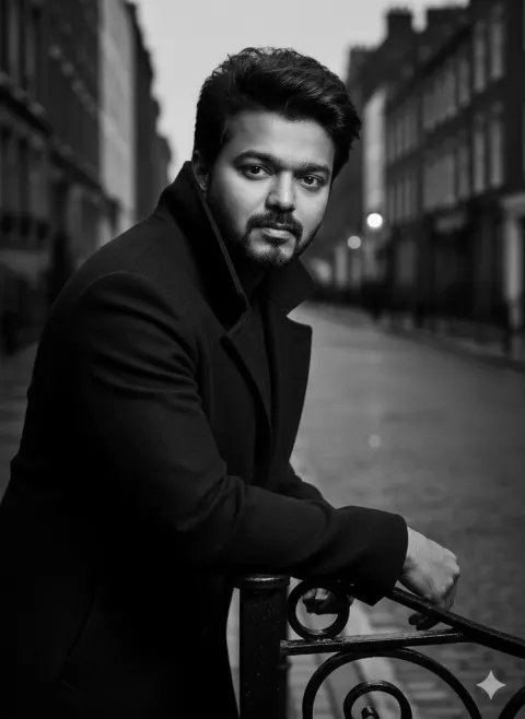 Noir Gentleman in Tailored Coat