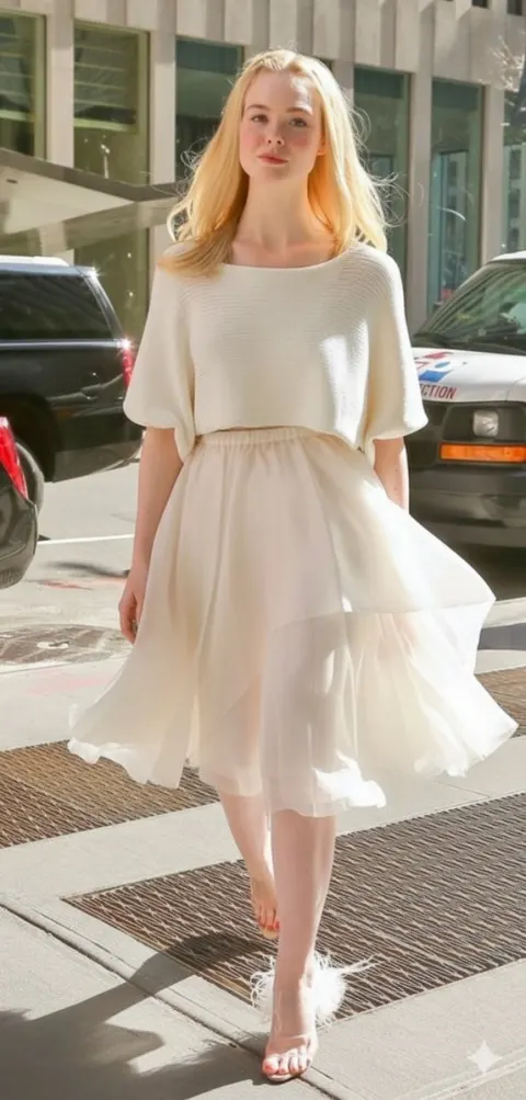 Blonde Strolling SoHo Streets
