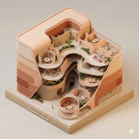 Organic Office Architectural Model