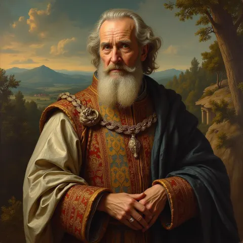 Wise Old Man in Renaissance Robes