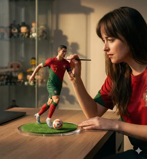 Painting Mini Ronaldo Figure