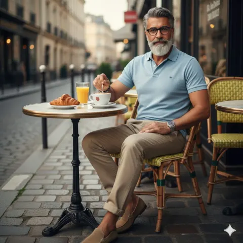 Elegant Paris Café Moment in 8K