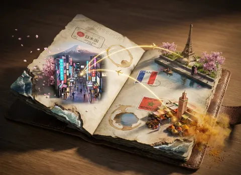 Passport Portals: Stamps to Worlds