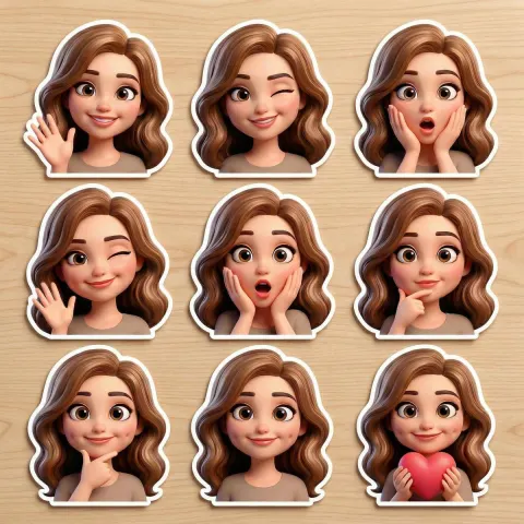 Pixar 3D Avatar Stickers