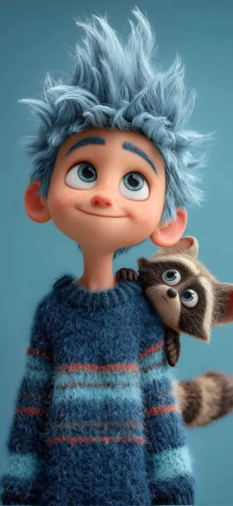 Cute Pixar Style 3D Boy